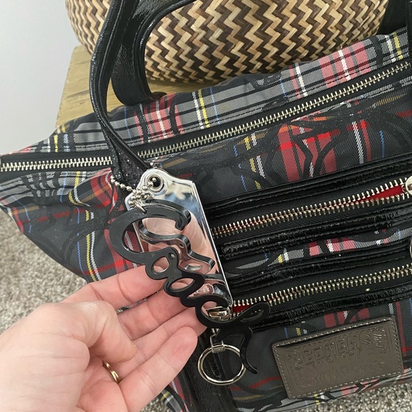 Coach Poppy Tartan Plaid Tote - Picture 3 of 10